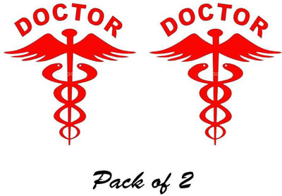 dv graphics Sticker & Decal for Car & Bike(Red)