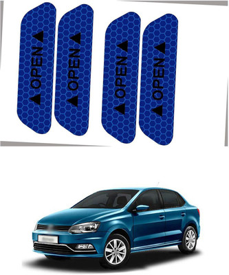 PRTEK Plastic Car Door Guard(Blue, Pack of 4, Volkswagen, Polo)