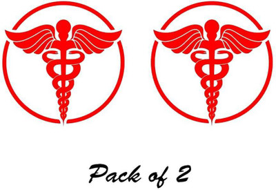 dv graphics Sticker & Decal for Car & Bike(Red)