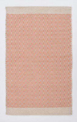 UB Home and Decor Peach Cotton Carpet(2 ft,  X 3 ft, Rectangle)
