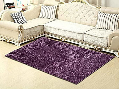 RM Handloom Purple Polyester Carpet(2 ft,  X 3 ft, Rectangle)