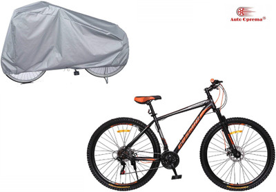 Auto Oprema Universal Water Resistant HUGE Bicycle Cover Free Size Bicycle Cover (Silver)-5 Bicycle Cover Free Size(Silver)