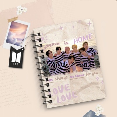 DI-KRAFT BTS Boys Printed Diary for Office use New Collection of BTS 2022 A5 Diary Unruled 160 Pages(Cream)