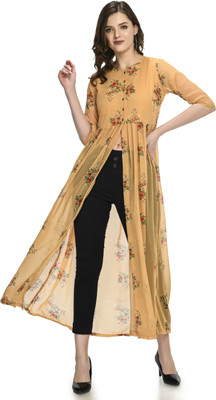 sarvayoni Women A-line Multicolor Below Knee Dress