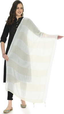 A R SILK Chiffon Self Design Women Dupatta