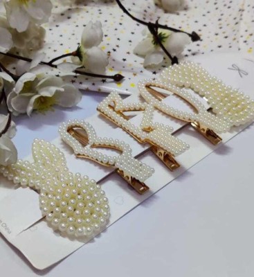 alamodey Multipack of 5: It includes 5pc of pearl hairclips Hair Clip(Multicolor)