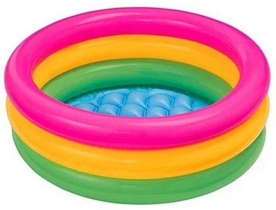 TopQore INTEX 2 feet inflatable kids bath water tub inflatable Swimming Pool Inflatable Swimming Pool(Multicolours)