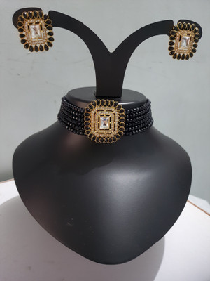 PZOZ Alloy Copper Black Jewellery Set(Pack of 1)