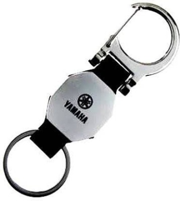 gtrp Steel Yamaha Hook Key chain & Key Ring for Bike-Yahama Silver Black Key Chain Key Chain