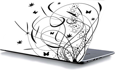 qth FLORAL LAP-4600 VINYL Reusable Laptop Skin Compatible for 15.6 inch(Theme: Spiritual)