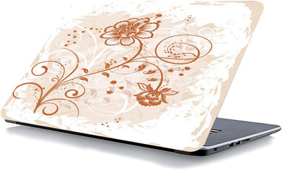qth FLORAL LAP-4075 VINYL Reusable Laptop Skin Compatible for 15.6 inch(Theme: Nature)