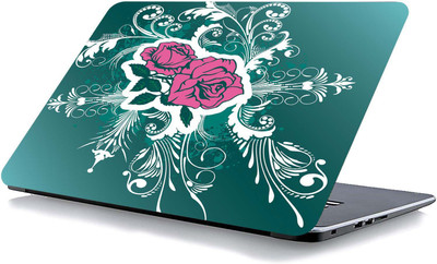 qth FLORAL LAP-4116 VINYL Reusable Laptop Skin Compatible for 15.6 inch(Theme: Nature)
