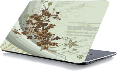 qth FLORAL LAP-4450 VINYL Reusable Laptop Skin Compatible for 15.6 inch(Theme: Spiritual)