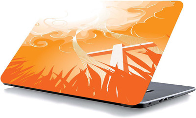 qth FLORAL LAP-4761 VINYL Reusable Laptop Skin Compatible for 15.6 inch(Theme: Ethnic)