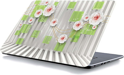 qth FLORAL LAP-4785 VINYL Reusable Laptop Skin Compatible for 15.6 inch(Theme: Patterns)