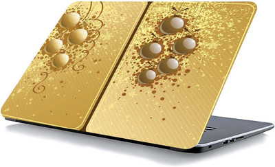 qth FLORAL LAP-4663 VINYL Reusable Laptop Skin Compatible for 15.6 inch(Theme: Spiritual)