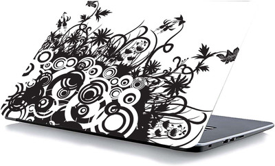 qth FLORAL LAP-4557 VINYL Reusable Laptop Skin Compatible for 15.6 inch(Theme: Patterns)
