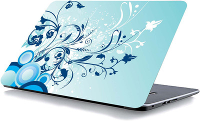 qth FLORAL LAP-4350 VINYL Reusable Laptop Skin Compatible for 15.6 inch(Theme: Spiritual)