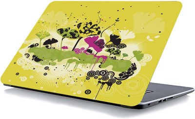 qth FLORAL LAP-4180 VINYL Reusable Laptop Skin Compatible for 15.6 inch(Theme: Spiritual)