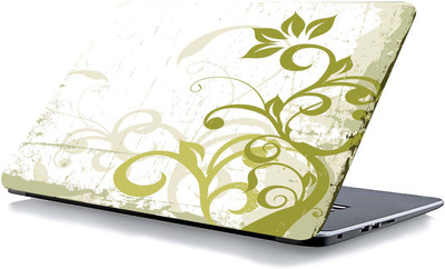qth FLORAL LAP-4227 VINYL Reusable Laptop Skin Compatible for 15.6 inch(Theme: Spiritual)