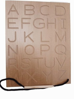 blue seed Slate Alphabets Tracing Board for Kids to Improve Handwriting Learning Toys Game(Beige, Multicolor)