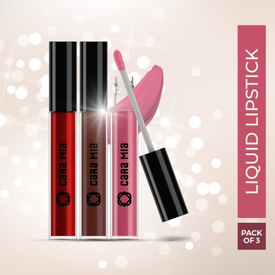 CaraMia by Flipkart Kiss of Love A(Light Pink, Chocolate, Brick Red, 12 g)