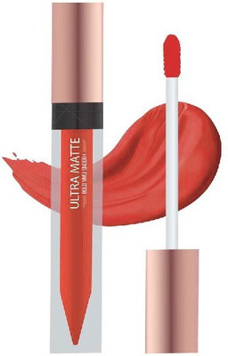GFSU RED ORANGE MATTE LIQUID LIPSTICK SMUDGE PROOF(RED ORANGE, 9 ml)