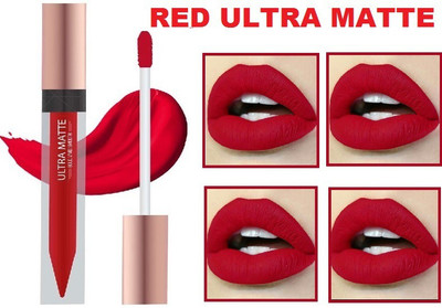 GFSU CHERRY RED MATTE LIQUID LIPSTICK SMUDGE PROOF(RED, 9 ml)