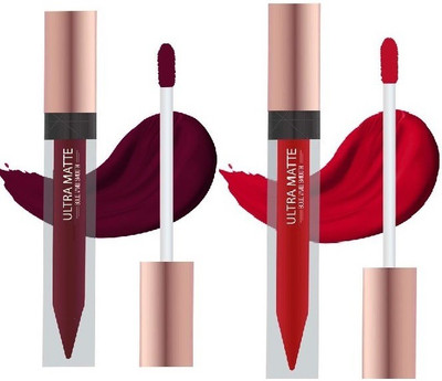 GFSU Liquid Matte Lipstick Combo MULTICOLOR PACK OF 2(MULTICOLOR, 18 ml)