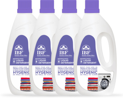 IBF Ilentine Beltin Filtec Super Washing Machine Liquid Detergent (Pack of 4) Herbs Liquid Detergent(4 x 1 L)