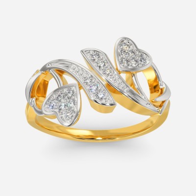 Melorra Melorra 18KT Diamond Finger Ring 18kt Diamond Yellow Gold ring