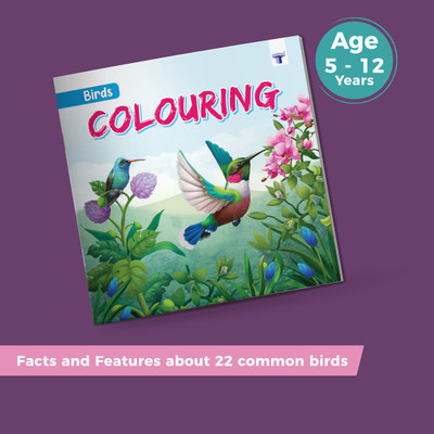 Kids Colouring Book With Fun Activity | Age 5 To 12 Years |Early Learning Book For Children | Birds Colouring Books For Childrens(Hardcover, Target Publications)