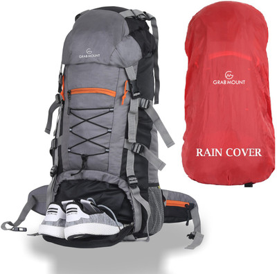 GRABMOUNT Travel Bag Hiking /Trekking /Campaign Bag Rucksack Rucksack  - 70 L(Grey)