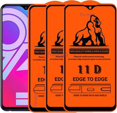 HQ Protection Edge To Edge Tempered Glass for Vivo Y91i(Pack of 3)