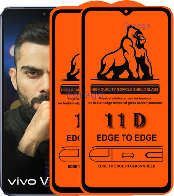 Forego Edge To Edge Tempered Glass for Vivo V21 5G(Pack of 2)