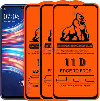 Forego Edge To Edge Tempered Glass for Vivo S1 pro(Pack of 3)
