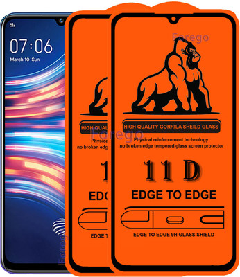 Forego Edge To Edge Tempered Glass for Vivo S1 pro(Pack of 2)