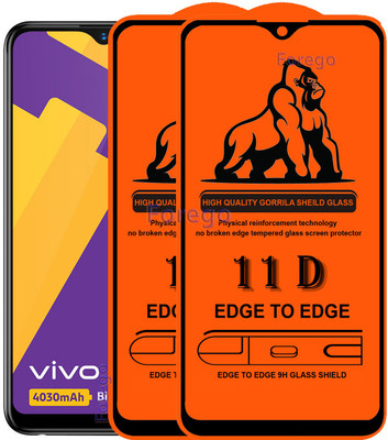 Forego Edge To Edge Tempered Glass for Vivo Y90(Pack of 2)