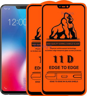 Forego Edge To Edge Tempered Glass for Vivo V9 Pro(Pack of 2)