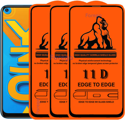 HQ Protection Edge To Edge Tempered Glass for Vivo Y30(Pack of 3)