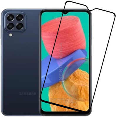 INFINITYWORLD Edge To Edge Tempered Glass for Samsung Galaxy M33 5G(Pack of 1)