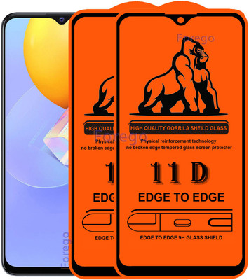 HQ Protection Edge To Edge Tempered Glass for Vivo Y51 2020(Pack of 2)