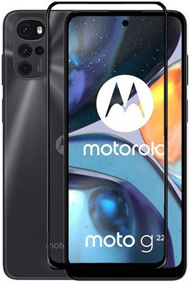ROYALBASE Edge To Edge Tempered Glass for Moto G22,Motorola G22(Pack of 1)