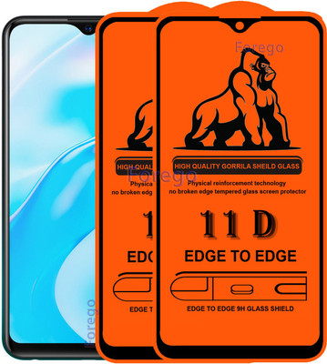 Forego Edge To Edge Tempered Glass for Vivo Y17(Pack of 2)