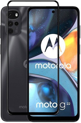 ROYALBASE Edge To Edge Tempered Glass for Moto G22,Motorola G22(Pack of 1)