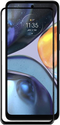 MOBIGENIX Edge To Edge Tempered Glass for Moto g22 ,MOTOROLA MOTO G22 4G(Pack of 1)
