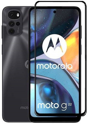 MOBIGENIX Edge To Edge Tempered Glass for Moto g22 ,MOTOROLA MOTO G22 4G(Pack of 1)
