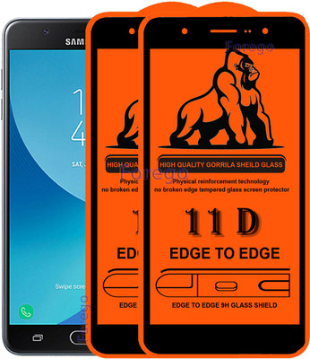 Forego Edge To Edge Tempered Glass for Samsung Galaxy J7 Max(Pack of 2)