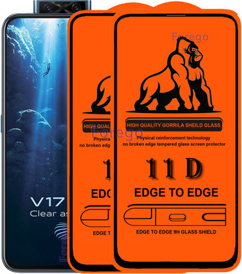 Forego Edge To Edge Tempered Glass for Vivo V17 pro(Pack of 2)