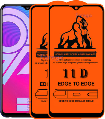 Forego Edge To Edge Tempered Glass for Vivo Y95(Pack of 2)